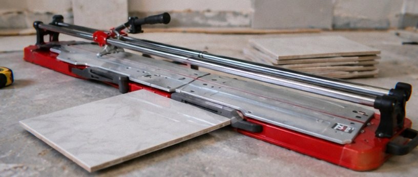 Rubi TX 1250 MAX 48 inch manual tile cutter with carry case and wheels